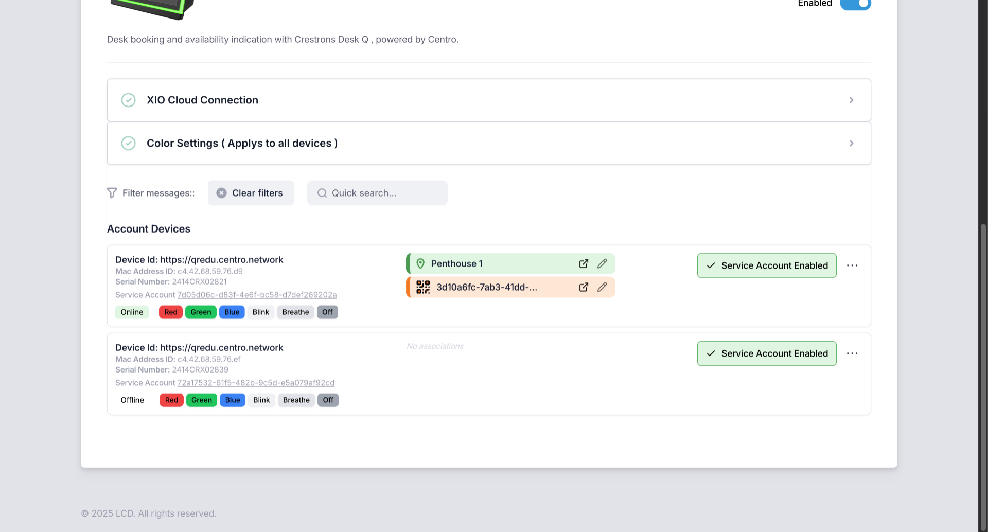 Access Additional Device Options