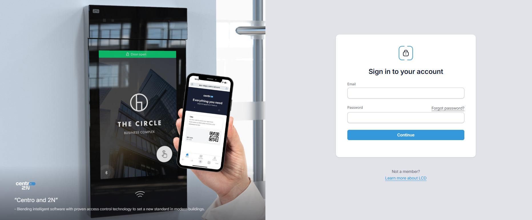 Service Manager Login Screenshot