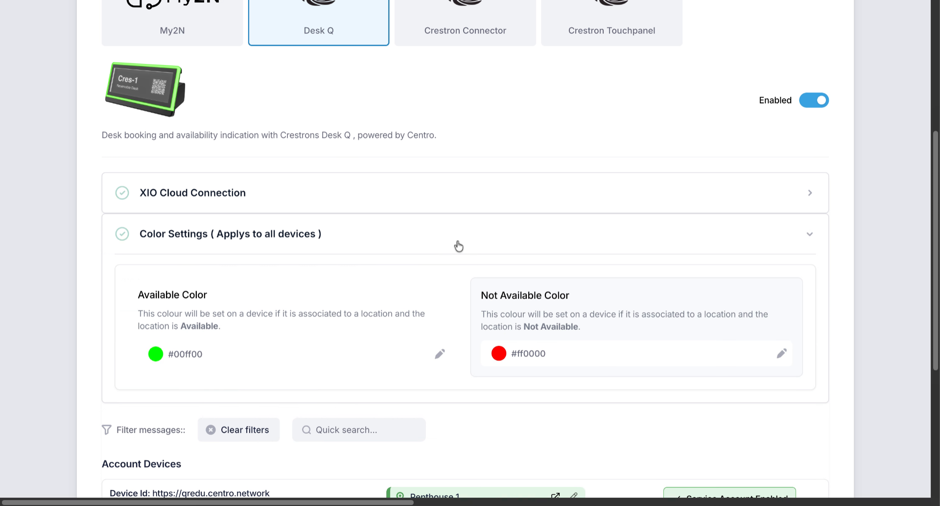 Set Native Availability Colors