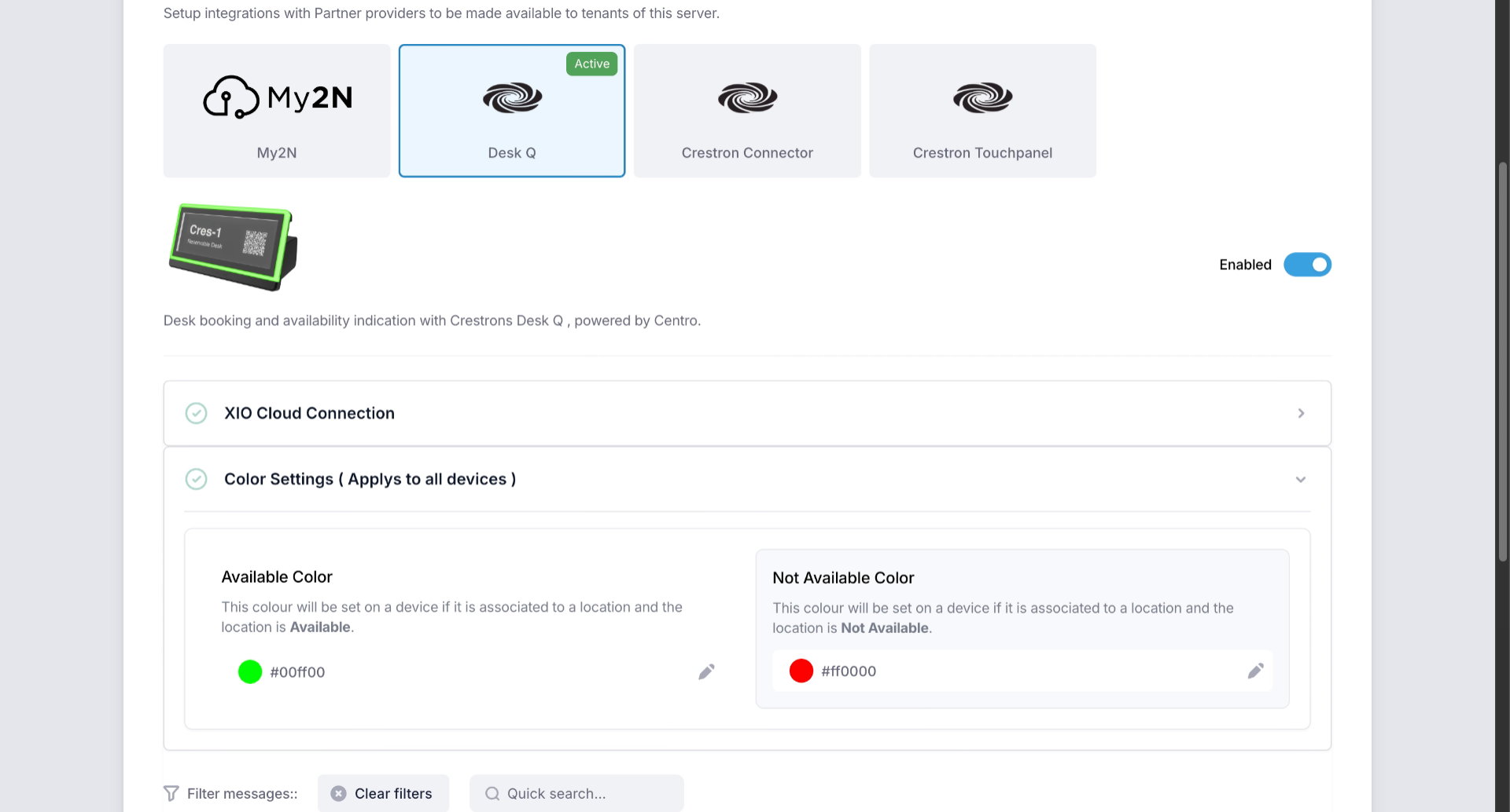 Integrate Crestron Connectors and Interfaces