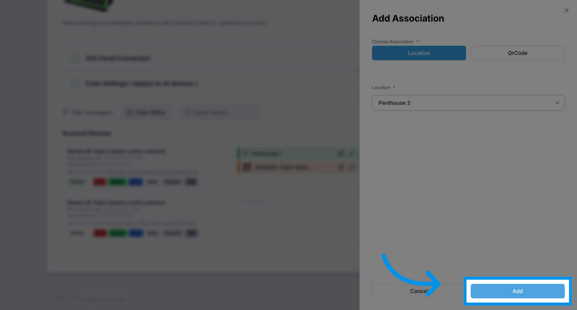 Add New Device or Service Account
