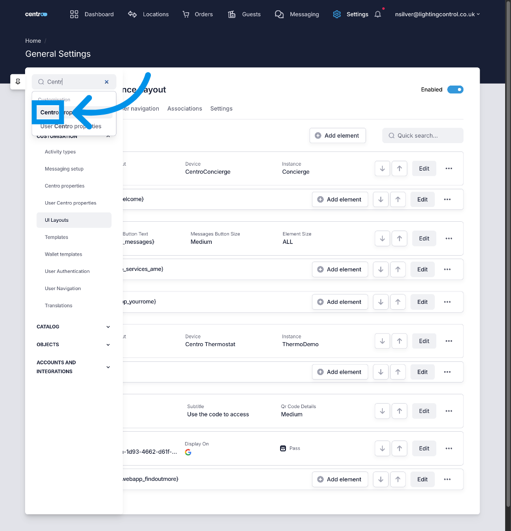 Select Centro Result